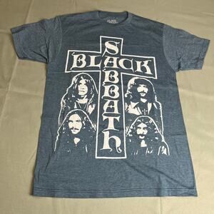 Black Sabbath Tee Cross Blue Medium